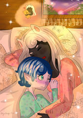 Two OCs- They're girlfriends :)